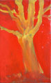Baum 1, Portrait eies Baumstammes, mit Ölfarben gemalt